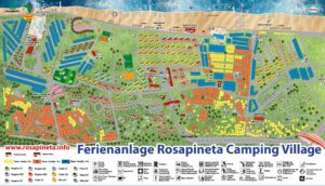 Lageplan Rosapineta Camping Village